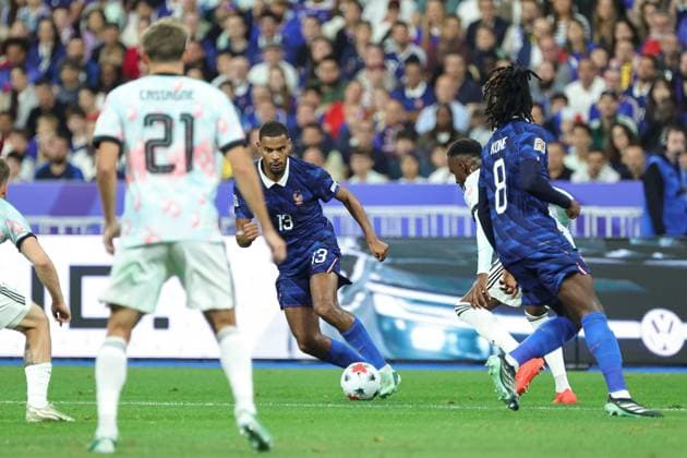 Foot Ligue des Nations France - Belgique PHOTOPQR LE PARISIEN Olivier Arandel (Staff) ; Saint-Denis ; 05 10 2026 ; Saint-Denis, France Stade de France Lundi 5 octobre 2026 Football Ligue des Nations de l’UEFA Groupe A (Phase de groupes) France - Belgique LP Olivier Arandel UEFA Nations League, League A, Group A1 football match between France and Belgium on 5 October 2026 at Stade de France in Saint-Denis, France