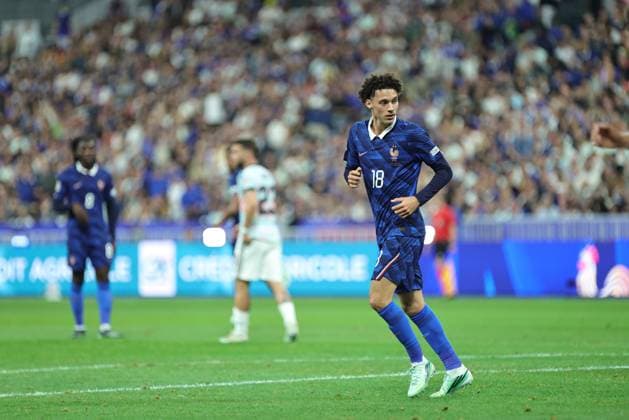 Foot Ligue des Nations France - Belgique PHOTOPQR LE PARISIEN Olivier Arandel (Staff) ; Saint-Denis ; 05 10 2026 ; Saint-Denis, France Stade de France Lundi 5 octobre 2026 Football Ligue des Nations de l’UEFA Groupe A (Phase de groupes) France - Belgique LP Olivier Arandel 18 Maghnes Akliouche UEFA Nations League, League A, Group A1 football match between France and Belgium on 5 October 2026 at Stade de France in Saint-Denis, France