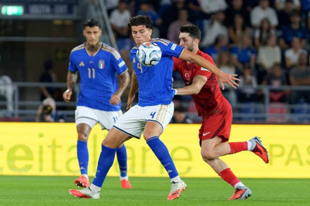 IPA89344308 - Alessandro Romano of Italy during the Italy vs. Turkey UEFA Nations League soccer match in Bologna, Italy, on October 5, 2026  Copyright: xEmmanuelexMastrodonato IPAxSportx xx IPA89344308