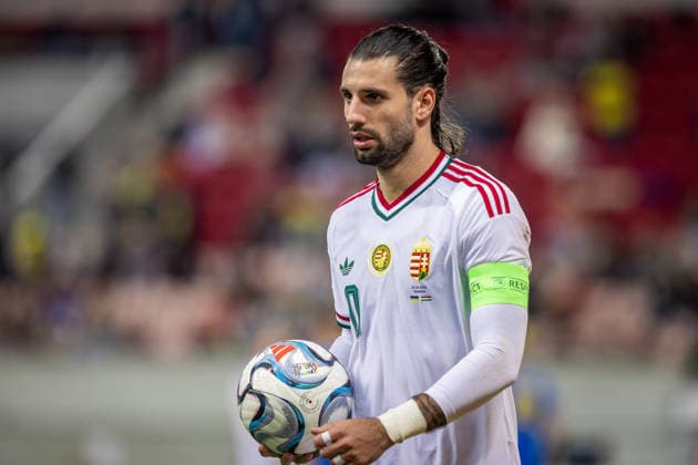 UKRAINE - HUNGARY Dominik Szoboszlai of Hungary and Liverpool during UEFA Nations League - League B - Group B2 - Matchday 4 - football match between Ukraine and Hungary. Anton Malatinsky Stadium, City Arena, Trnava, Slovakia, October 05, 2026. Photo by Branislav Racko Copyright: xx 080A4235