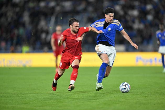 Italy v Turkiye - UEFA Nations League ?????? BOLOGNA, ITALY - OCTOBER 5: Yunus Akgun of Turkiye in action during the UEFA Nations League Group A1 match between Italy and Turkiye at Stadio Renato Dall Ara in Bologna, Italy on October 5, 2026. Mustafa Yalcin Anadolu Bologna Italy. Editorial use only. Please get in touch for any other usage.  Copyright: x2026xAnadoluxMustafaxYalcinx