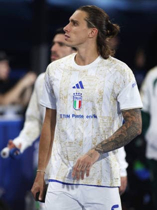 2026-10-05 Italy v Turkiye - UEFA Nations League 2026 27 Group A1 MD4 BOLOGNA, ITALY - OCTOBER 5: Riccardo Calafiori of Italy during the UEFA Nations League 2026 27 Group A1 MD4 match between Italy and Turkiye at Renato Dall Ara Stadium on October 5, 2026 in Bologna, Italy. (Photo by Nderim Kaceli BSR Agency) Bologna Italy Content not available for redistribution in The Netherlands directly or indirectly through any third parties. Copyright: xBSRxAgencyx