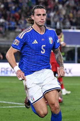 Db Bologna 05 10 2026 - Nations League Italia-Turchia foto Daniele Buffa Image nella foto: esultanza gol Riccardo Calafiori 
