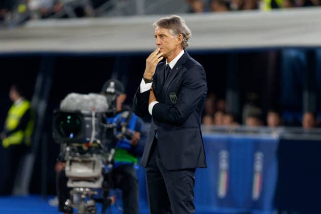 IPA89344466 - Roberto Mancini, head coach of Italy, during the Italy vs. Turkey UEFA Nations League soccer match in Bologna, Italy, on October 5, 2026  Copyright: xEmmanuelexMastrodonato IPAxSportx xx IPA89344466