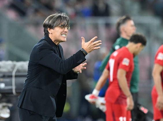 Italy v Turkiye - UEFA Nations League BOLOGNA, ITALY, OCTOBER 05: Head coach Vincenzo Montella of Turkiye during the UEFA Nations League Group A1 League phase football match between Italy and Turkiye at the Renato Dall’Ara stadium in Bologna, Italy, on October 05, 2026. Mustafa Yalcin Anadolu Bologna Italy. Editorial use only. Please get in touch for any other usage.  Copyright: x2026xAnadoluxMustafaxYalcinx