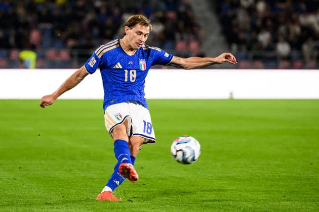 Nicolo Barella of Italy in action during the Nations League football match between Italy and Turkiye at Renato Dall Ara stadium in Bologna (Italy), October 5, 2026. AndreaxStaccioli
