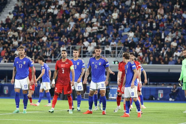 UEFA Nations League 2026 27 football match between Italy and Türkiye Gianluca Scamacca of Italy during the 2026 27 UEFA Nations League football match between Italy and Türkiye on October 5, 2026, at the Renato Dall™Ara Stadium in Bologna Bologna Stadio Renato Dall Ara Bologna Italia Copyright: xFABIOxSASSOxFabioxSassox Italia Turchia2026_10_05Fabio Sasso6113