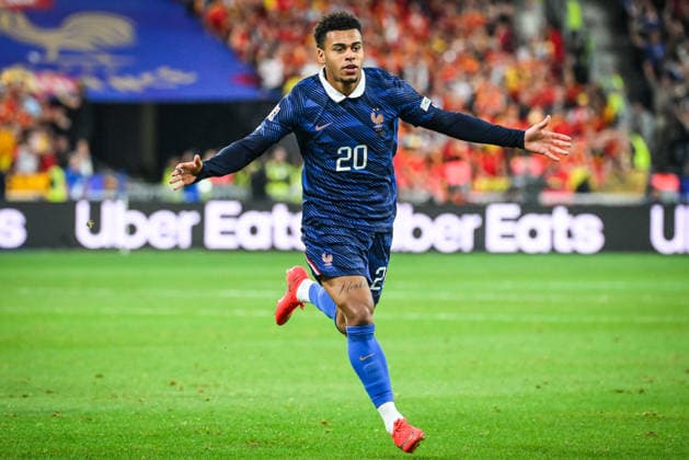 October 5, 2026, Saint-Denis, France, France: Desire DOUE of France celebrates his goal during the UEFA Nations League, League A - Group 1 football match between France and Belgium at Stade de France on October 05, 2026 in Saint-Denis near Paris, France. Saint-Denis France - ZUMAm308 20261005_zsp_m308_018 Copyright: xMatthieuxMirvillex