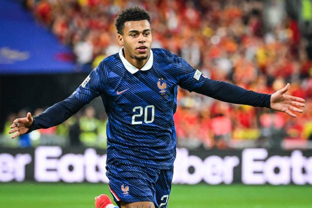 October 5, 2026, Saint-Denis, France, France: Desire DOUE of France celebrates his goal during the UEFA Nations League, League A - Group 1 football match between France and Belgium at Stade de France on October 05, 2026 in Saint-Denis near Paris, France. France V Belgium : Group 1 - UEFA Nations League  - ZUMAm308 20261005_zsp_m308_019 Copyright: xMatthieuxMirvillex