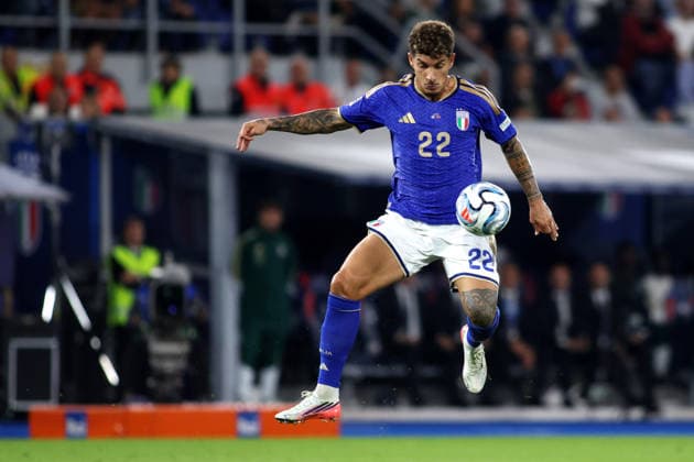 2026-10-05 Italy v Turkiye - UEFA Nations League 2026 27 Group A1 MD4 BOLOGNA, ITALY - OCTOBER 5: Giovanni Di Lorenzo of Italy during the UEFA Nations League 2026 27 Group A1 MD4 match between Italy and Turkiye at Renato Dall Ara Stadium on October 5, 2026 in Bologna, Italy. (Photo by Nderim Kaceli BSR Agency) Bologna Italy Content not available for redistribution in The Netherlands directly or indirectly through any third parties. Copyright: xBSRxAgencyx