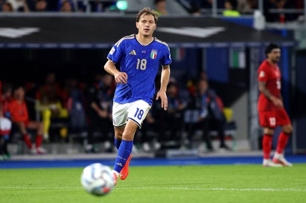 2026-10-05 Italy v Turkiye - UEFA Nations League 2026 27 Group A1 MD4 BOLOGNA, ITALY - OCTOBER 5: Nicolo Barella of Italy during the UEFA Nations League 2026 27 Group A1 MD4 match between Italy and Turkiye at Renato Dall Ara Stadium on October 5, 2026 in Bologna, Italy. (Photo by Nderim Kaceli BSR Agency) Bologna Italy Content not available for redistribution in The Netherlands directly or indirectly through any third parties. Copyright: xBSRxAgencyx