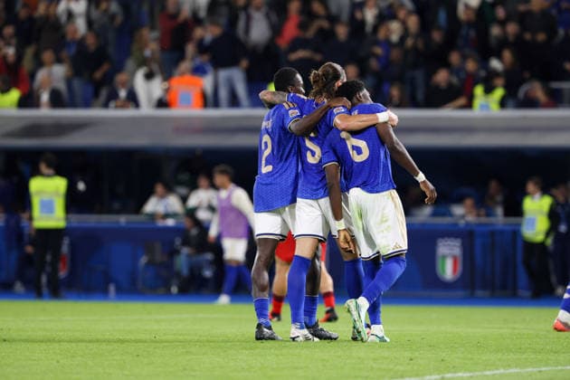UEFA Nations League 2026 27 football match between Italy and Türkiye Goal the Pio esposito of Italy during the 2026 27 UEFA Nations League football match between Italy and Türkiye on October 5, 2026, at the Renato Dall™Ara Stadium in Bologna Bologna Stadio Renato Dall Ara Bologna Italia Copyright: xFABIOxSASSOxFabioxSassox Italia Turchia2026_10_05Fabio Sasso6470