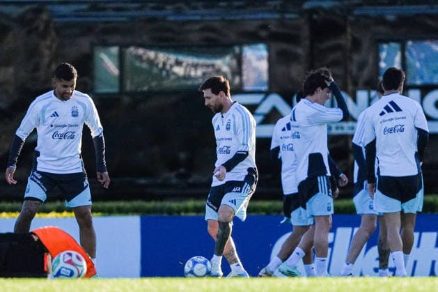 Lionel Messi completes final training session with Argentina national team, Nationalteam EZEIZA, ARGENTINA - OCTOBER 5: The forward and captain of the Argentine national football team, Lionel Messi, attends the final training session of his career with the national squad at the AFA Lionel Andres Messi Training Complex, in Ezeiza, Argentina on October 5, 2026. Luciano Gonzalez Anadolu Ezeiza Argentina. Editorial use only. Please get in touch for any other usage.  Copyright: x2026xAnadoluxLucianoxGonzalezx