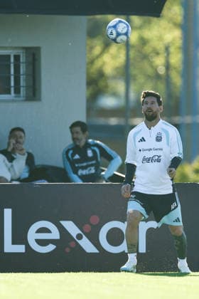 Argentina™s forward Lionel Messi takes part in a training session at AFA (Argentine Football Association) training center in Ezeiza, Buenos Aires Province, on October 5, 2026, ahead of the next friendlys football matchs against Benin national team, Nationalteam Lionel Messi took part in the final training session of his professional career with the Argentine national team before his farewell match. (Photo by Alejandro Pagni PHOTOxPHOTO) Copyright: xAlejandroxPAGNIx