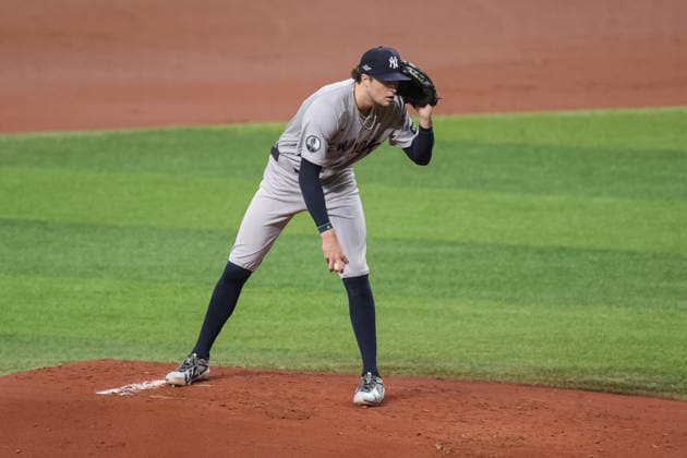 October 5, 2026, St. Petersburg, Florida, USA: New York Yankees pitcher CAM SCHLITTLER (31) on the mound during game 2 of the American League Division Series against the Tampa Bay Rays. The Tampa Bay Rays hosted the New York Yankees the at Tropicana Field in St. Petersburg, FL. MLB, Baseball Herren, USA 2026: Tampa Bay Rays 5:2 New York Yankees  - ZUMAm299 20261005_znp_m299_057 Copyright: xTaylorxMcFeex