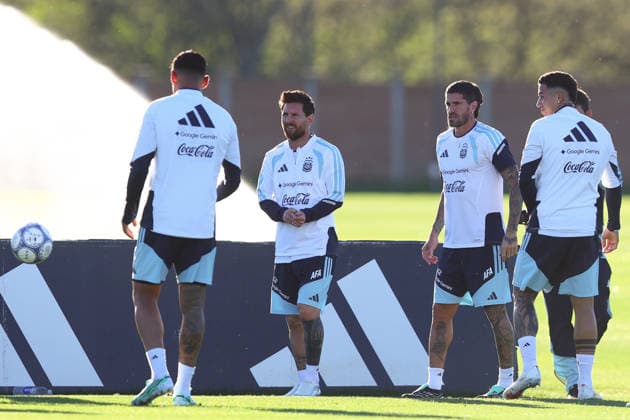 Argentina Training Session Argentina s Lionel Messi attends a training session at the Argentine Football Association (AFA) training complex in Ezeiza, on the outskirts of Buenos Aires, Argentina, on October 5, 2026, ahead of his final appearance for the national team, Nationalteam in a friendly against Benin. Buenos Aires Argentina  Copyright: xMatiasxBagliettox originalFilename:baglietto-notitle261005_npBR5.jpg