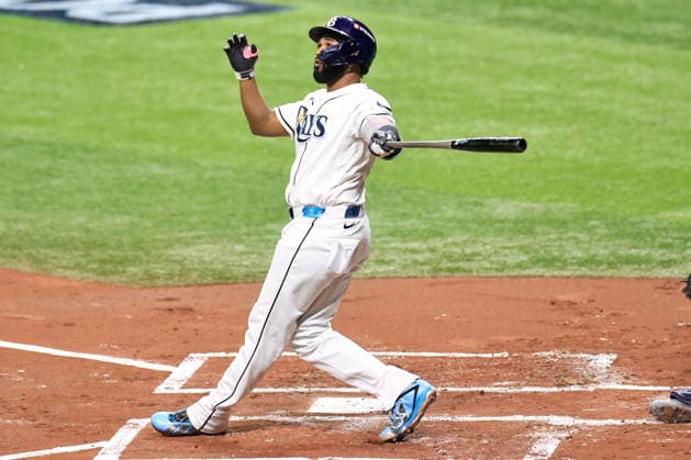 October 5, 2026, St. Petersburg, Florida, USA: Tampa Bay Rays third baseman Junior Caminero (13) fouls off a pitch during game two of the ALDS for the 2026 MLB, Baseball Herren, USA Playoffs on October 5, 2026 at Tropicana Field. The Rays beat the Yankees 5-2. MLB 2026: ALDS Game 2 Tampa Bay Rays 5 : 2 New York Yankees  - ZUMAh180 20261005_zsp_h180_073 Copyright: xKimxHukarix