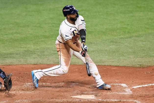 October 5, 2026, St. Petersburg, Florida, USA: Tampa Bay Rays third baseman Junior Caminero (13) grounds out to New York Yankees shortstop George Lombard Jr. (96) during game two of the ALDS for the 2026 MLB, Baseball Herren, USA Playoffs on October 5, 2026 at Tropicana Field. The Rays beat the Yankees 5-2. MLB 2026: ALDS Game 2 Tampa Bay Rays 5 : 2 New York Yankees  - ZUMAh180 20261005_zsp_h180_097 Copyright: xKimxHukarix