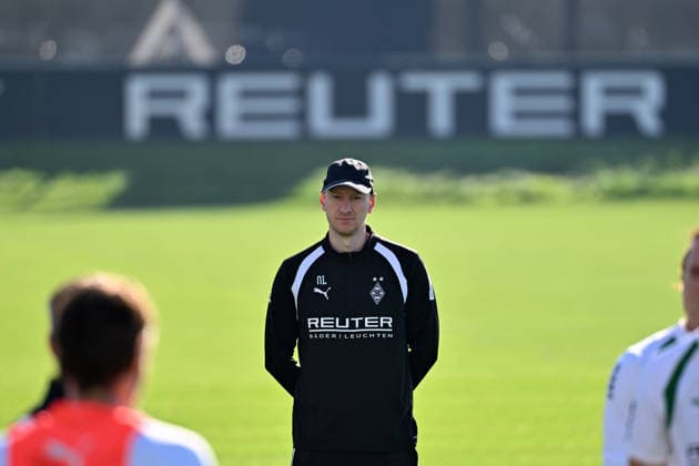06.10.2026; Moenchengladbach; Fussball, Herren, Saison 2026 2027, Training Borussia Moenchengladbach Niklas Lanwehr (Co-Trainer; Spielanalyse; Gladbach) DFL regulations prohibit any use of photographs as image sequences and or quasi-video. ista-Borussia-Park Nordrhein-Westfalen Deutschland