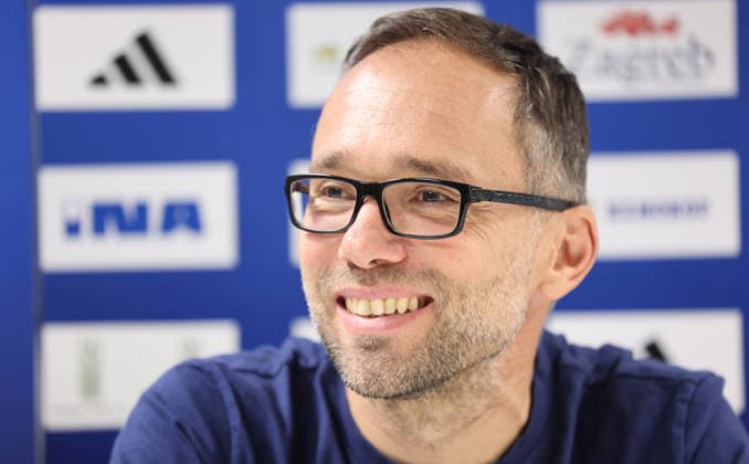press conference, PK, Pressekonferenz of HC Zagreb HC Zagreb s head coach Hrvoje Horvat speaks on a press conference on October 06, 2026 in Zagreb, Croatia ahead of the EHF Champions League match between HC Zagreb and Aalborg Handbold.  MarkoxPrpic PIXSELL