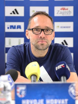 press conference, PK, Pressekonferenz of HC Zagreb HC Zagreb s head coach Hrvoje Horvat speaks on a press conference on October 06, 2026 in Zagreb, Croatia ahead of the EHF Champions League match between HC Zagreb and Aalborg Handbold.  MarkoxPrpic PIXSELL