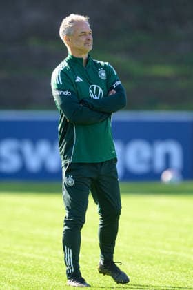 Fußball, Nationalmanschaft, Frauen, 20261006, Fraining DFB Frauen. Im Bild Bundestrainer Deutschland Christian Wück. Eppelheim ASV Eppelheim Baden-Württemberg Deutschland Copyright: Passion2Press MarkusxFischerx