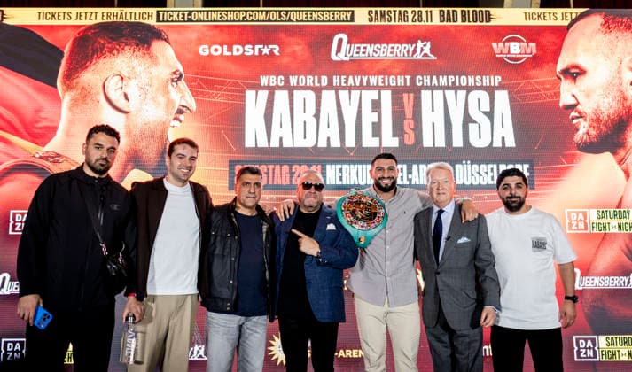 Duesseldorf, Germany. 06th Oct 2026. Team Agit Kabayel Pressekonferenz Agit Kabayel (GER) vs. Nelson Hysa (ALB) 06.10.2026
