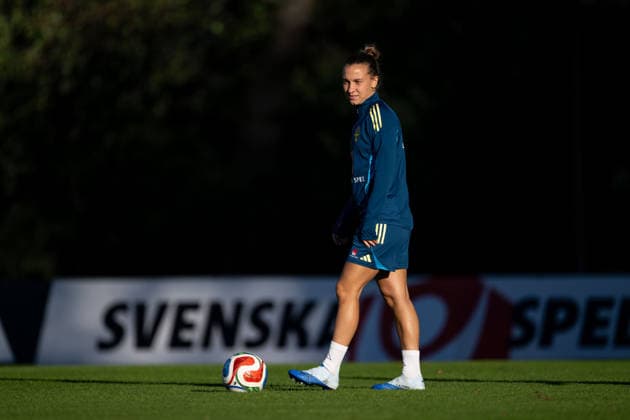261006 Julia Zigiotti Olme of the Swedish women s national football team during a training session on October 6, 2026 in Stockholm. Photo: Emma Wallskog BILDBYRAN kod EW EW0714 fotboll football soccer fotball vm-kval kval fifa womens world cup qualifier qualifier träning practice training sverige sweden dam bbeng Copyright: EMMAxWALLSKOG BB261006EW001