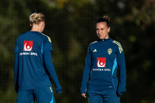 261006 Julia Zigiotti Olme of the Swedish women s national football team during a training session on October 6, 2026 in Stockholm. Photo: Emma Wallskog BILDBYRAN kod EW EW0714 fotboll football soccer fotball vm-kval kval fifa womens world cup qualifier qualifier träning practice training sverige sweden dam bbeng Copyright: EMMAxWALLSKOG BB261006EW002