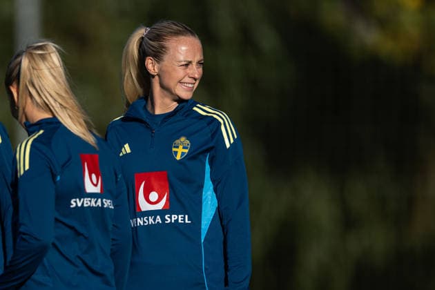 261006 Amanda Ilestedt of the Swedish women s national football team during a training session on October 6, 2026 in Stockholm. Photo: Emma Wallskog BILDBYRAN kod EW EW0714 fotboll football soccer fotball vm-kval kval fifa womens world cup qualifier qualifier träning practice training sverige sweden dam bbeng Copyright: EMMAxWALLSKOG BB261006EW012