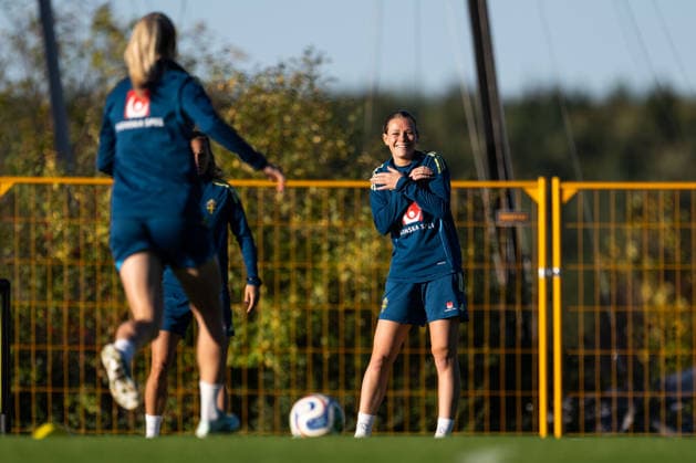 261006 Sofia Reidy of the Swedish women s national football team during a training session on October 6, 2026 in Stockholm. Photo: Emma Wallskog BILDBYRAN kod EW EW0714 fotboll football soccer fotball vm-kval kval fifa womens world cup qualifier qualifier träning practice training sverige sweden dam bbeng Copyright: EMMAxWALLSKOG BB261006EW043