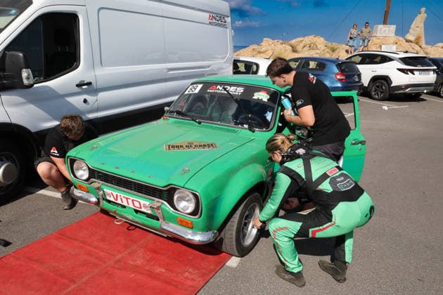 26eme Tour de Corse Historique 2026 - Corsica Competitors race during the first stage of the 26eme Tour de Corse Historique 2026 on the ES 01 Notre Dame de la Serra special stage in Calvi, Corsica, France on October 6, 2026. Photo by Shootpix ABACAPRESS.COM Calvi Corsica France  Copyright: xShootpix ABACAx