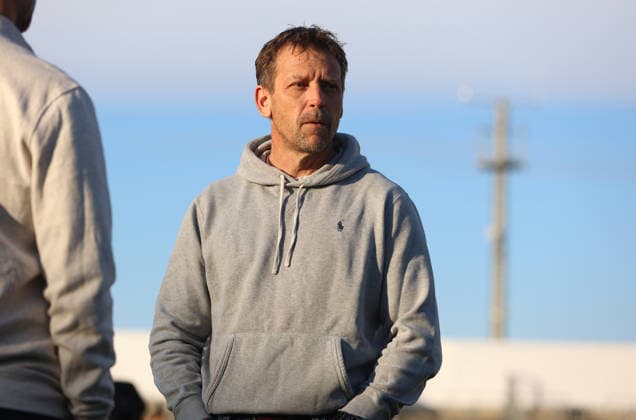 Fussball, Herren, Toto-Pokal, Viertelfinale, Saison 2026 2027, SpVgg Unterhaching - SSV Jahn Regensburg, Sportpark Unterhaching Holger Seitz, Trainer (SpVgg Unterhaching) Kopf, Oberkörper, stehend