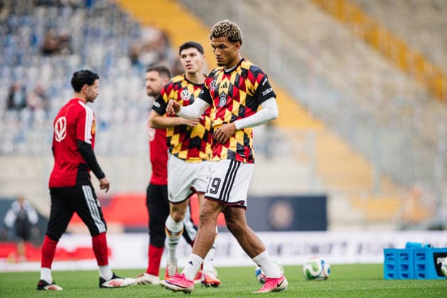 U21, U 21 EM-Qualifikation: Deutschland - Georgien, 06.10.2026 Paris Brunner (Deutschland, 19); Fußball, EM-Qualifikation U 21, 10. Spieltag: Deutschland vs. Georgien am 06.10.2026, Bielefeld DFB REGULATIONS PROHIBIT ANY USE OF PHOTOGRAPHS AS IMAGE SEQUENCES AND OR QUASI-VIDEO. Copyright: xBEAUTIFULxSPORTS Tonhäuserx