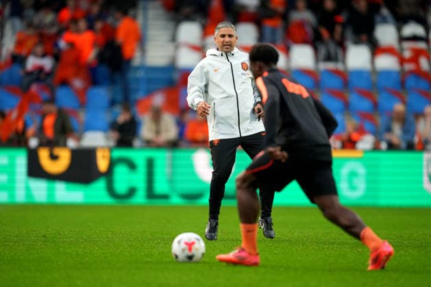 European Championship, EM, Europameisterschaft Qualifier: The Netherlands U21, U 21 v Bosnia and Herzegovina U21 Doetinchem - Assistant coach Said Bakkati of The Netherlands U21 warms up before the eigth qualification round of the 2026 2027 European Championship Qualifier. The match is set between The Netherlands U21 and Bosnia and Herzegovina U21 at De Vijverberg on 6 October 2026 in Doetinchem, Netherlands. (Hero Images Yannick Verhoeven) Copyright: xYannickxVerhoevenx