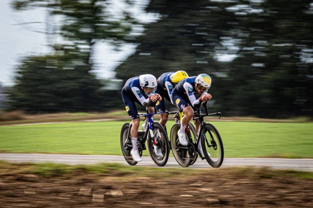France: UEC Road cycling, Rad, Radsport, Strasse European Championships - Ljubljana 2026 GUERNALEC Thibault - CAVAGNA RÃ mi - ARMIRAIL Bruno ( FRA ) France Querformat - quer - horizontal - Landscape - Event Veranstaltung: UEC Road Cycling European Championships 2026 Ljubljana - Category Kategorie: Cycling - Road Cycling European Championships - Mixed Relay Men and Women Elite - Location Ort: Europe Slovenia - Sencur - Å enÄur - Discipline: Mixed Relay ( MR ) - Distance: 44 km - Date Datum: 06.10.2026 Tuesday Day 4 -