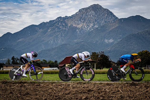 Italy: UEC Road cycling, Rad, Radsport, Strasse European Championships - Ljubljana 2026 VIGILIA Alessia - TRINCA COLONEL Monica - LONGO BORGHINI Elisa ( ITA ) Italy Querformat - quer - horizontal - Landscape - Event Veranstaltung: UEC Road Cycling European Championships 2026 Ljubljana - Category Kategorie: Cycling - Road Cycling European Championships - Mixed Relay Men and Women Elite - Location Ort: Europe Slovenia - Sencur - Å enÄur - Discipline: Mixed Relay ( MR ) - Distance: 44 km - Date Datum: 06.10.2026 Tuesday Day 4 -