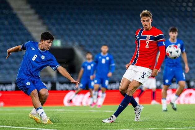261006 Niv Yehoshuha of Israel during the UEFA European Under-21 Qualifier football match between Norway and Israel on October 6, 2026 in Stavanger. Photo: Marius Simensen BILDBYRAN COP 238 bbeng em kvalifisering football fotball fotboll israel norge norway soccer U21, U 21 UEFA EURO, EM, Europameisterschaft,Fussball under-21 qualifiers Copyright: MARIUSxSIMENSEN BB261006BB562