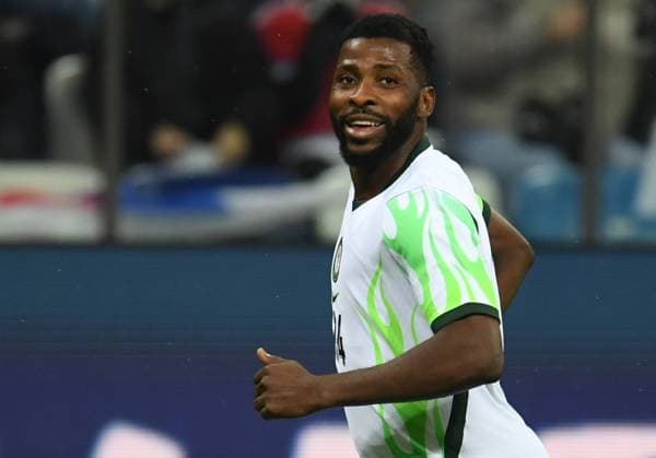 Russia Soccer Friendly Russia - Nigeria 9258726 06.10.2026 Nigeria s Kelechi Iheanacho celebrates after scoring his team s opening goal during the friendly soccer match between Russia and Nigeria at Sovcombank Arena in Nizhny Novgorod, Russia. Grigoriy Sokolov Sputnik Nizhny Novgorod Russia  Copyright: xGrigoriyxSokolovx