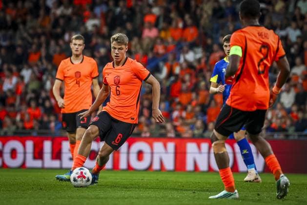 DOETINCHEM , 06-10-2026 , Stadion De Vijverberg , season 2026 2027 , EURO U21, U 21 Qualification football , match between Netherlands U21 and Bosnia and Herzegovina U21 , picture shows Netherlands player Sean Steur Netherlands U21 - Bosnia and Herzegovina U21  x207980087x Copyright: