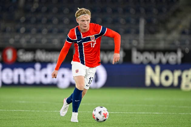 U-21 European Championship Qualifier: Norway vs. Israel, Stavanger, October 6, 2026. Runar Norheim during the U-21 European Championship qualifier between Norway and Israel at Lyse Arena in Stavanger. Photo by Carina Johansen, NTB, Stavanger, Norway. EDITORIAL USE ONLY. RESTRICTED USE FOR BETTING COMPANIES.  Copyright: xCarinaxJohansenx xNTBx