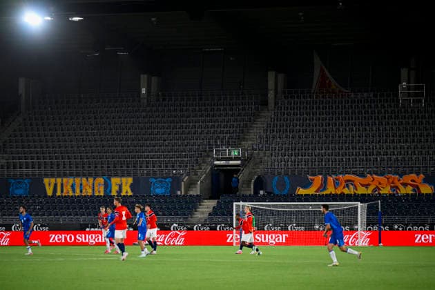 European Championship Qualifiers U21: Norway vs. Israel, Stavanger, October 6, 2026. European Championship qualifying soccer match between Norway and Israel at Lyse Arena in Stavanger. Photo by Carina Johansen, NTB, Stavanger, Norway. EDITORIAL USE ONLY. RESTRICTED USE FOR BETTING COMPANIES.  Copyright: xCarinaxJohansenx xNTBx