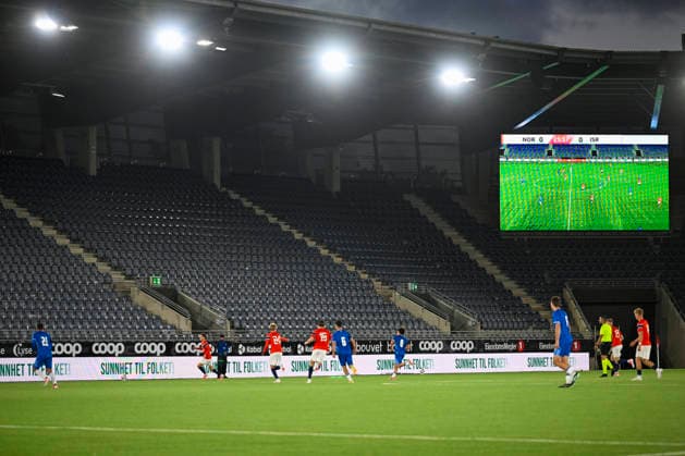U21 European Championship Qualifier: Norway vs. Israel, Stavanger, October 6, 2026. The U21 European Championship qualifying soccer match between Norway and Israel at Lyse Arena in Stavanger. Photo by Carina Johansen, NTB, Stavanger, Norway. EDITORIAL USE ONLY. RESTRICTED USE FOR BETTING COMPANIES.  Copyright: xCarinaxJohansenx xNTBx