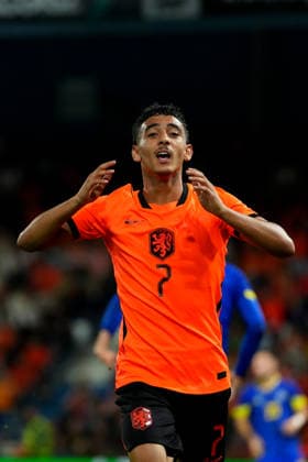 European Championship, EM, Europameisterschaft Qualifier: The Netherlands U21, U 21 v Bosnia and Herzegovina U21 Doetinchem - Ayoub Oufkir of The Netherlands U21 looks dejected during the eigth qualification round of the 2026 2027 European Championship Qualifier. The match is set between The Netherlands U21 and Bosnia and Herzegovina U21 at De Vijverberg on 6 October 2026 in Doetinchem, Netherlands. (Hero Images Yannick Verhoeven) Copyright: xYannickxVerhoevenx