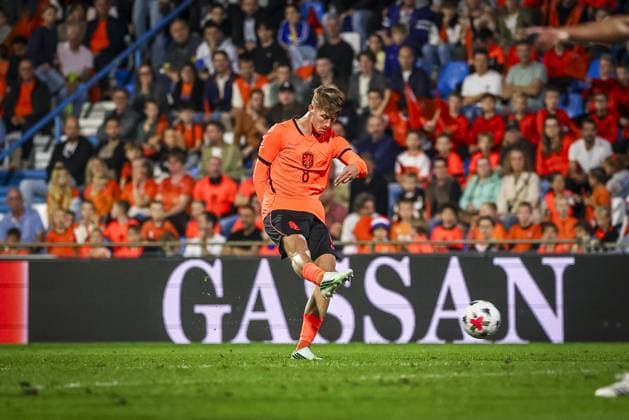 DOETINCHEM , 06-10-2026 , Stadion De Vijverberg , season 2026 2027 , EURO U21, U 21 Qualification football , match between Netherlands U21 and Bosnia and Herzegovina U21 , picture shows Netherlands player Sean Steur Netherlands U21 - Bosnia and Herzegovina U21  x207981188x Copyright: