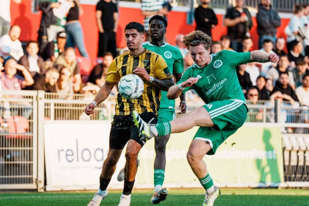 Fabio Torsiello (Alemannia Aachen, 17) Aktion, Kampf, Deutschland, Fußball, Herren - Mittelrheinpokal (FVM) Saison 2026 2027, 2. Runde: SV Grün - Weiß Brauweiler vs TSV Alemannia Aachen (Ulrich - Haberland - Stadion, Leverkusen) Copyright: xThiemoxRudolphx