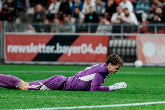 Gegentor, Frust, Julian Roloff (Grün-Weiß Brauweiler, 33), Deutschland, Fußball, Herren - Mittelrheinpokal (FVM) Saison 2026 2027, 2. Runde: SV Grün - Weiß Brauweiler vs TSV Alemannia Aachen (Ulrich - Haberland - Stadion, Leverkusen) Copyright: xThiemoxRudolphx