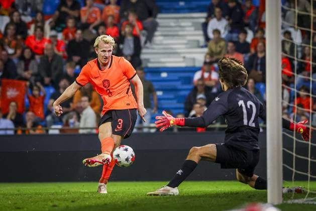 DOETINCHEM , 06-10-2026 , Stadion De Vijverberg , season 2026 2027 , EURO U21, U 21 Qualification football , match between Netherlands U21 and Bosnia and Herzegovina U21 , picture shows Netherlands player Thijmen Blokzijl Netherlands U21 - Bosnia and Herzegovina U21  x207981300x Copyright: