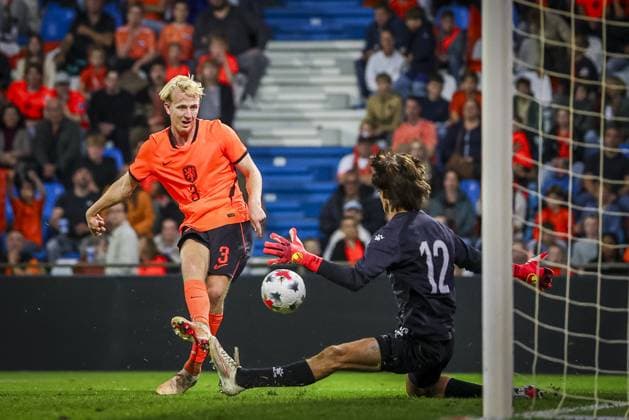 DOETINCHEM , 06-10-2026 , Stadion De Vijverberg , season 2026 2027 , EURO U21, U 21 Qualification football , match between Netherlands U21 and Bosnia and Herzegovina U21 , picture shows Netherlands player Thijmen Blokzijl Netherlands U21 - Bosnia and Herzegovina U21  x207981304x Copyright: