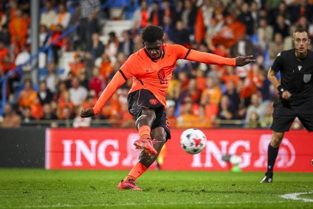 DOETINCHEM , 06-10-2026 , Stadion De Vijverberg , season 2026 2027 , EURO U21, U 21 Qualification football , match between Netherlands U21 and Bosnia and Herzegovina U21 , picture shows Netherlands player Ernest Poku Netherlands U21 - Bosnia and Herzegovina U21  x207981308x Copyright: